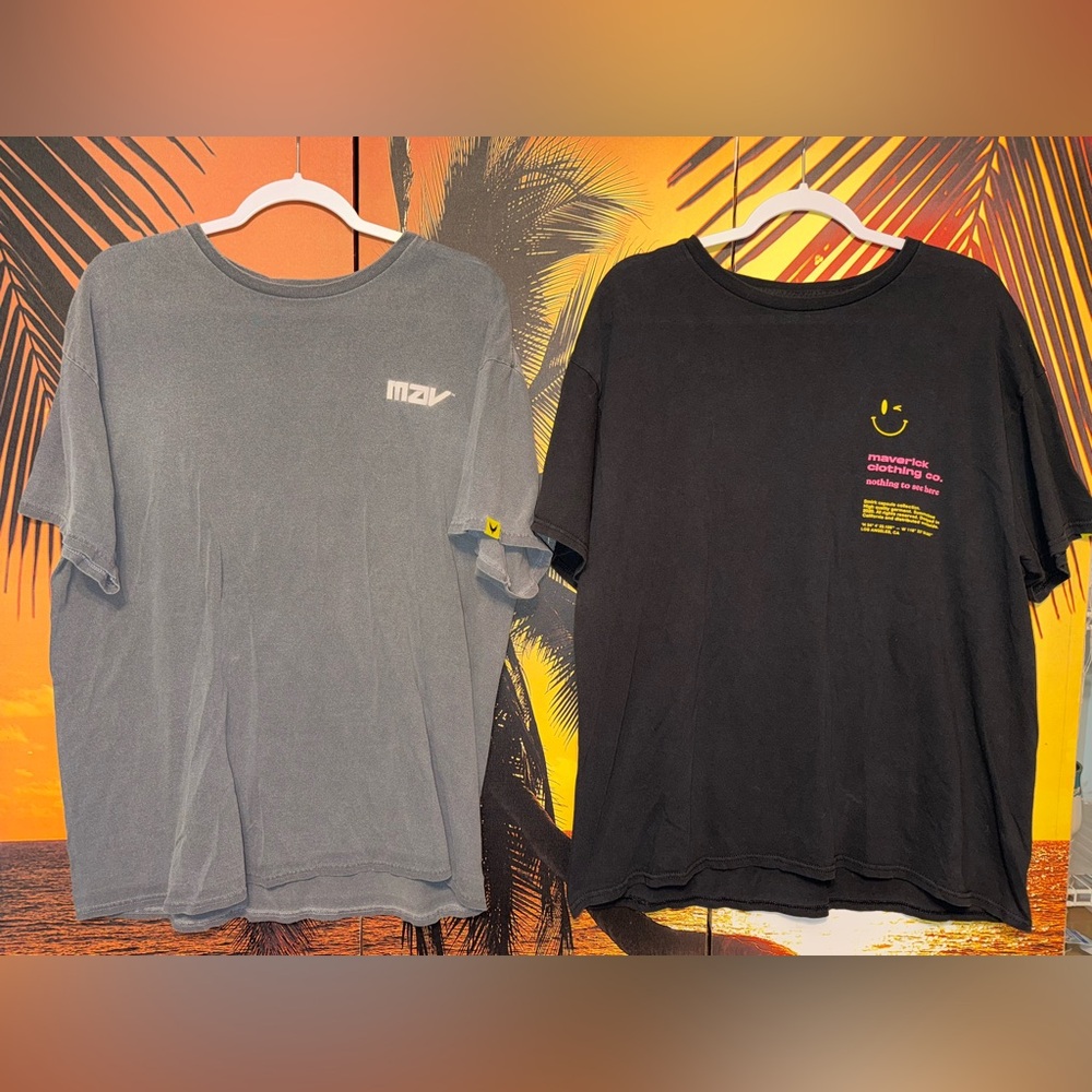 Logan Paul Maverick Gray and Black Men's T-Shirt Set
